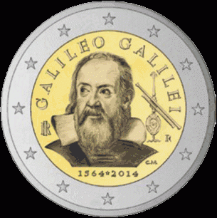 Italië 2 euro 2014 450ste geboortedag van Galileo Galilei UNC